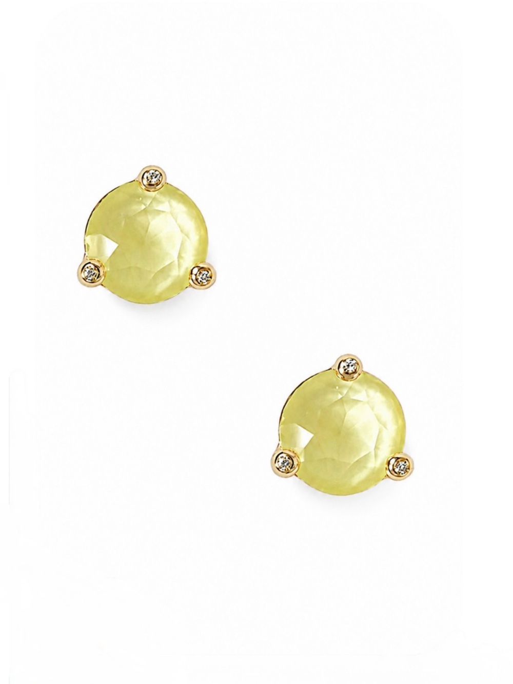 Kate Spade “Rise and Shine” Light Yellow / Lemon Stud Earrings